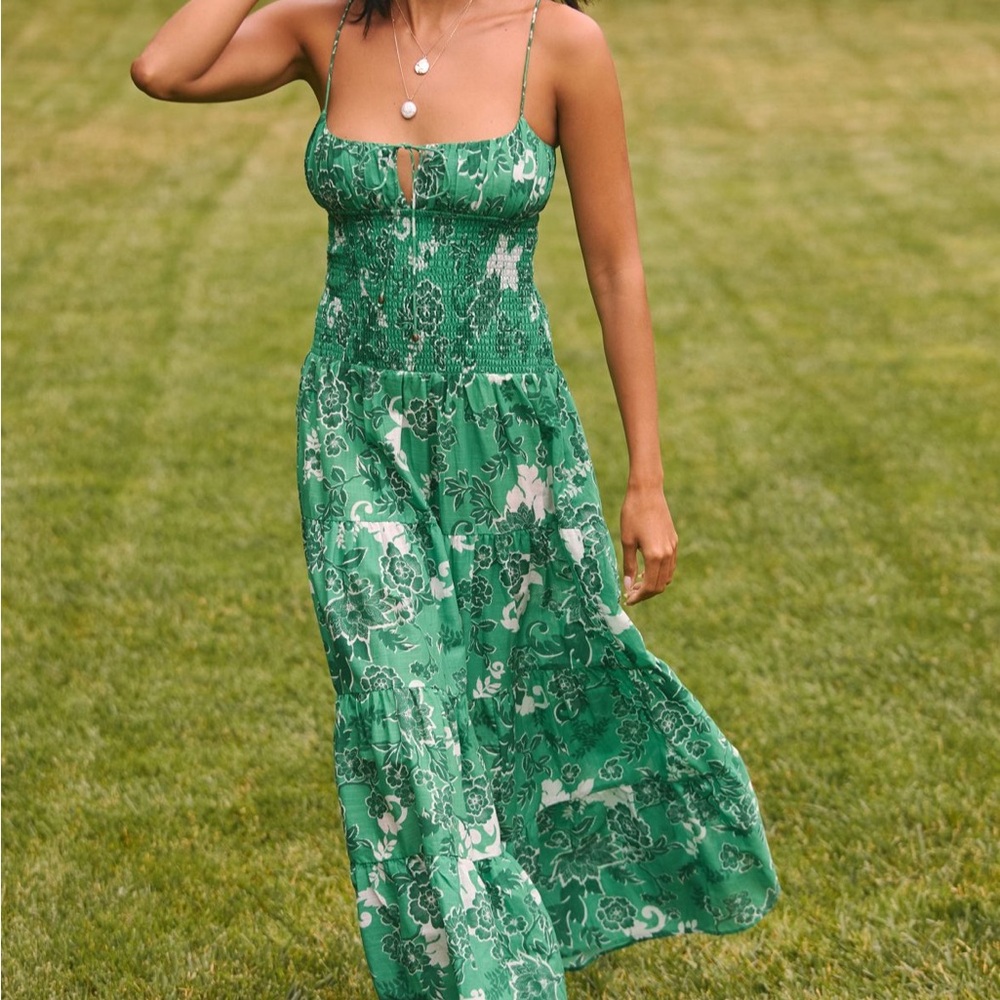 Anthropologie Josephine Smocked Drop-waist Dress